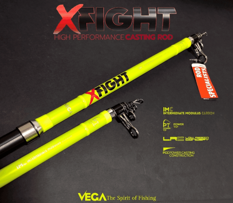 Cana Vega X-FIGHT 4.50m (Ação 80-230g / Carbono IMC) - Barracuda Pesca