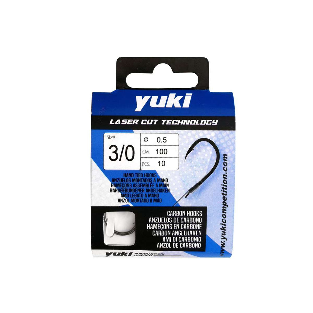 Anzóis Yuki Chinu Black Nickel - embalagem completa tecnologia Laser Cut para surfcasting
