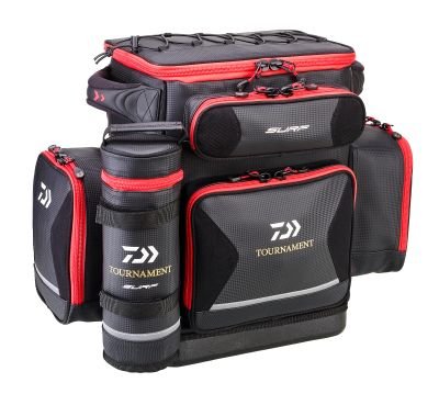 Daiwa Mochila Surf 50L SAD50L — Mochila Surfcasting com Acessórios Incluídos - Barracuda Pesca