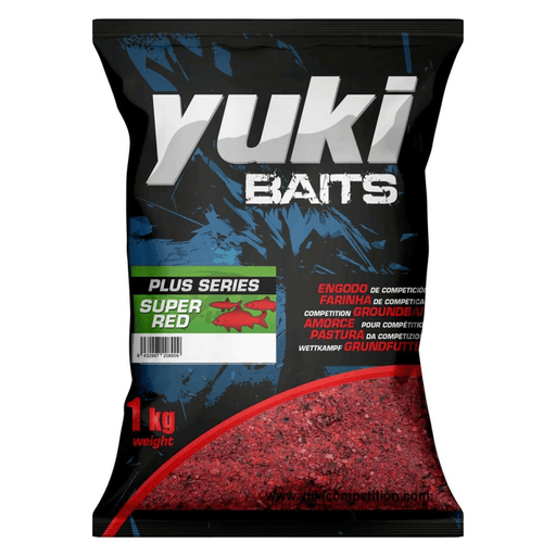 Engodo Yuki Baits Plus Series Super Red - Engodo Competição Água Doce 1kg - Barracuda Pesca