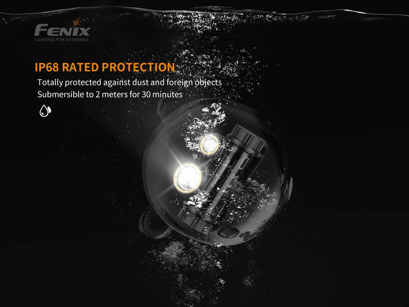 Fenix HM65R - Lanterna de Cabeça Tri-Proof 1400 Lúmens - Barracuda Pesca