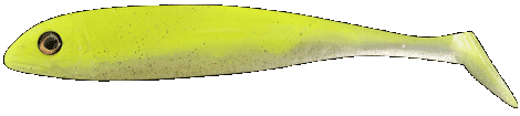 Vinil Fishus Wobly PDL 125 mm / 13,6 g - Chartreuse
