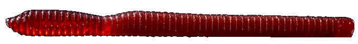 Vinil Fishus Bass Trap Worm 12 cm - 10 Unidades - SC - Scuppernong