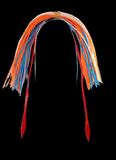 Saia Fishus Rubber Skirt JS-RS NG - 5 Unidades - NG - Orange/Blue Glow