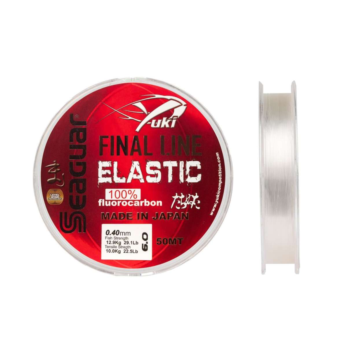 Linha Yuki Final Line Elastic fluorocarbono 100% Seaguar 50m invisível elástica
Yuki Final Line Elastic pormenor fluorocarbono Seaguar Made in Japan premium
Fluorocarbono Seaguar Final Line Elastic 50m baixadas surfcasting terminais spinning
Yuki Final Line Elastic invisível água resistência abrasão competição profissional
