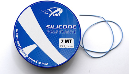 Elástico silicone Yuki Super Silicone Elastic 6-7 metros pesca boia alta elasticidade
Yuki Super Silicone Elastic pormenor silicone vários diâmetros montagens boia
Elástico silicone Yuki 6-7MT absorve cabeçadas protege baixo pesca bolonhesa
Super Silicone Elastic Yuki qualidade japonesa acessório pesca boia
