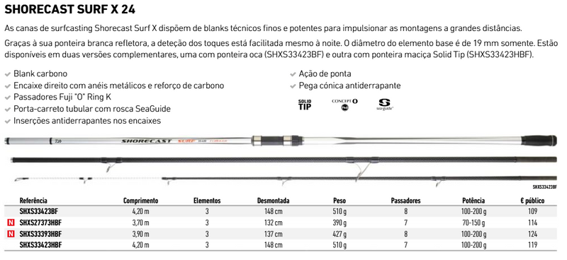 Daiwa Shorecast Surf X S 33 423 HBF — Cana Surfcasting Hybrid 4,20m