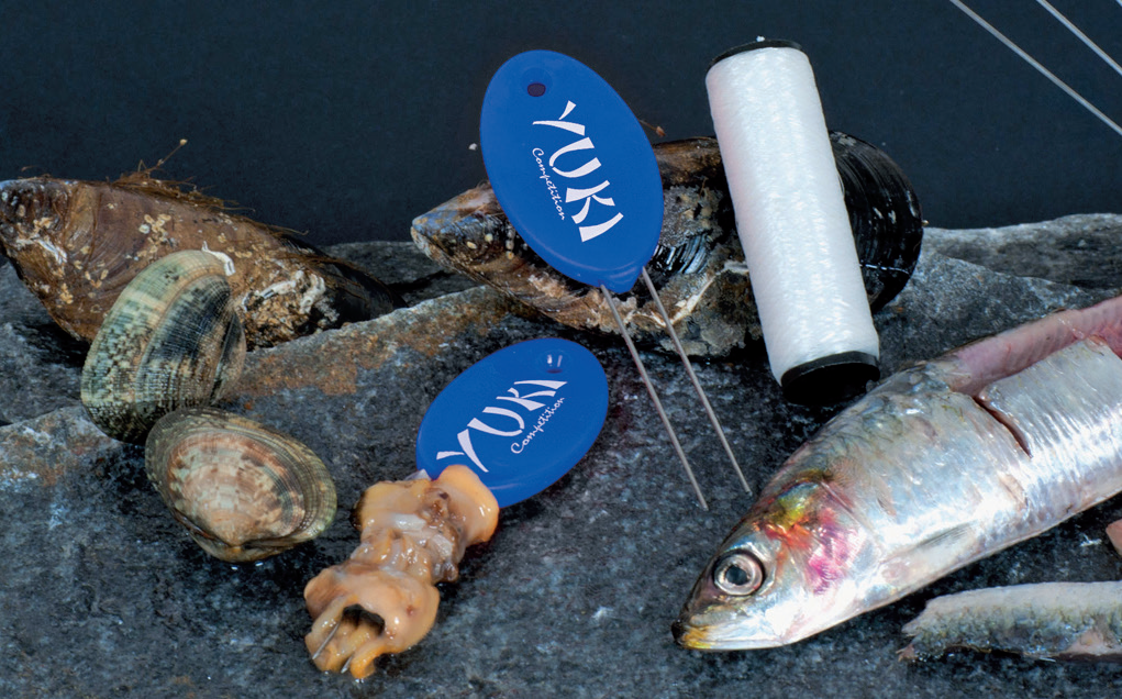 Agulhas duplas Yuki em uso - demonstração com capturas de pesca e iscas naturais