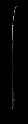 Cana Yuki Saikou Next Gen HW 4.50m em carbono super alto módulo. Anilhas Fuji KW, porta-carreto FUJI DPS, ponteira híbrida com glow, 3 secções, 556g. Ideal para surfcasting 100-250g.