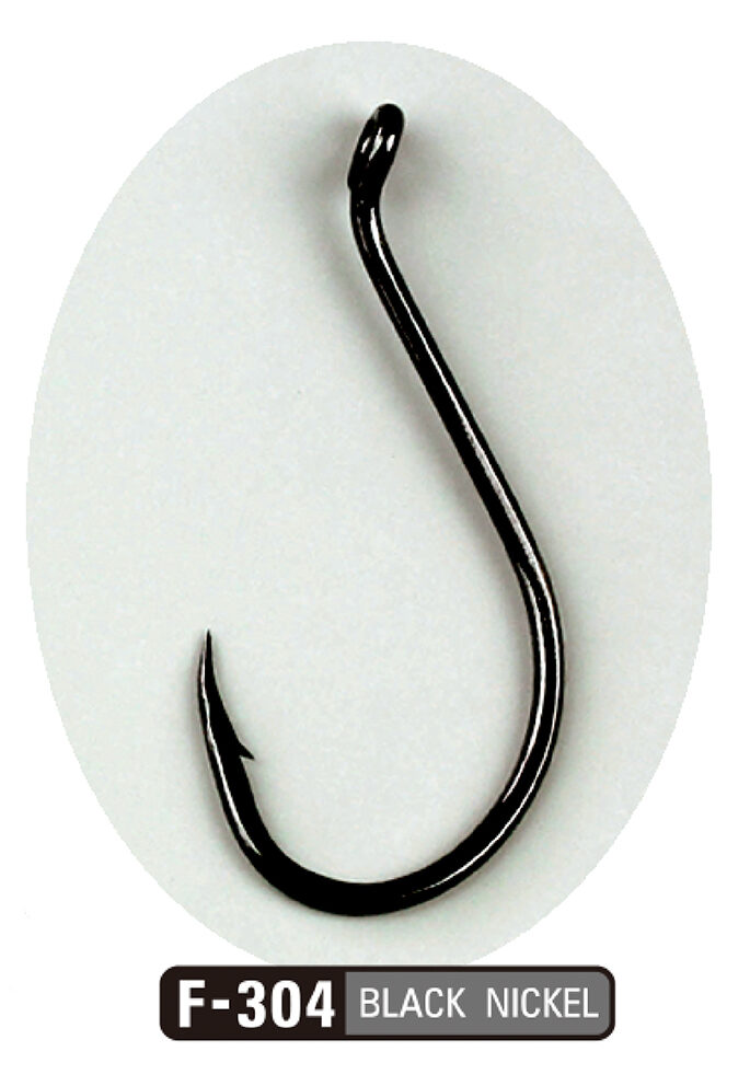 Anzol Sasame Octo Beak F-304 (Black Nickel / Pata Plana / Forjado)