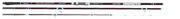 Cana Surfcasting Vercelli Enygma Mamuth 450 - encaixe G-Way com anéis turquesa e porta-carretos DPS detalhe