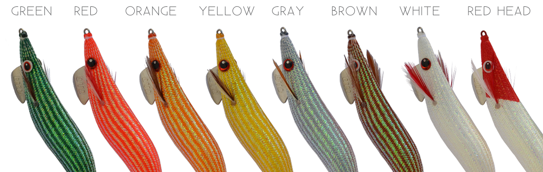 Iscas egi DTD Full Flash OITA 8 cores disponíveis Green Red Orange Yellow Gray Brown White Red Head