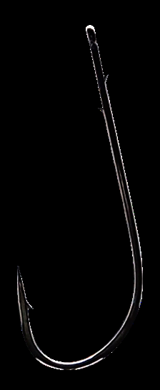 Anzol Yuki BX72 Aberdeen Black Nickel com farpas na haste. Ideal para iscas macias e montagem cheburashka. Fixação firme garantida.