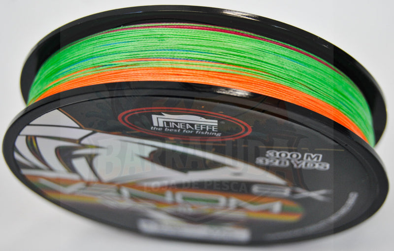 Linha Multifilamento Lineaeffe Venom Weave Multicolor 8X (300m) - Barracuda Pesca