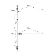Montagem de Surfcasting Yuki Atlantic Surf Rig 5 - Barracuda Pesca