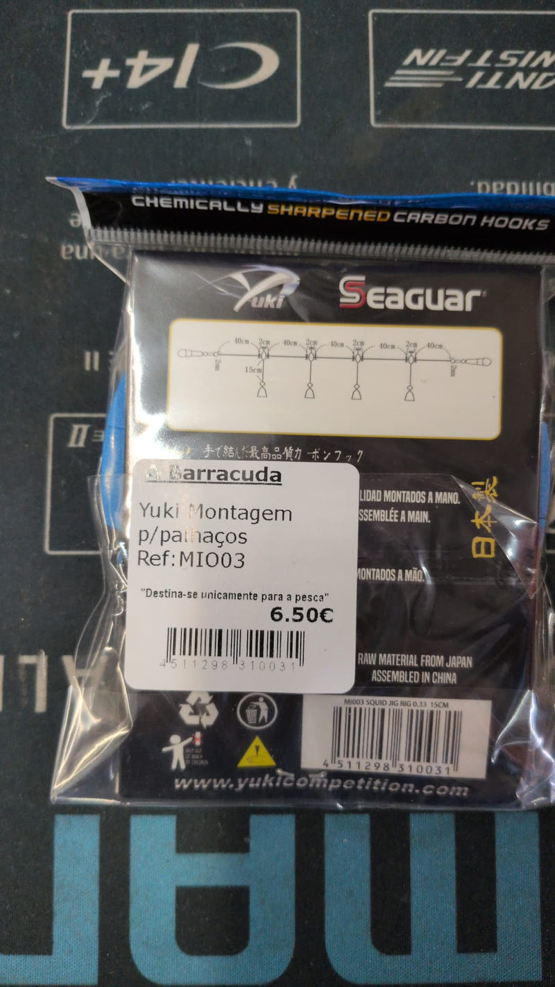 Montagem para Lula Yuki Seaguar MI001 / MI003 2,40 m - Barracuda Pesca
