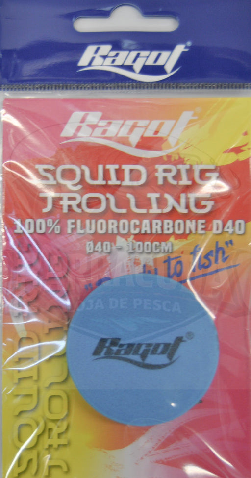 Montagem Ragot Squid Rig Trolling 100 cm – Fluorocarbono 0,40 mm - Barracuda Pesca