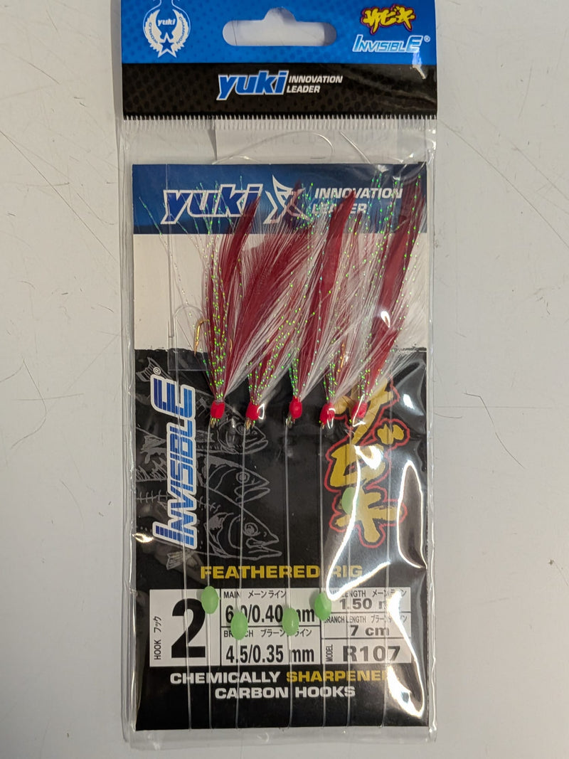 Montagem Sabiki Yuki R107 5 Anzóis nº 2 - Barracuda Pesca