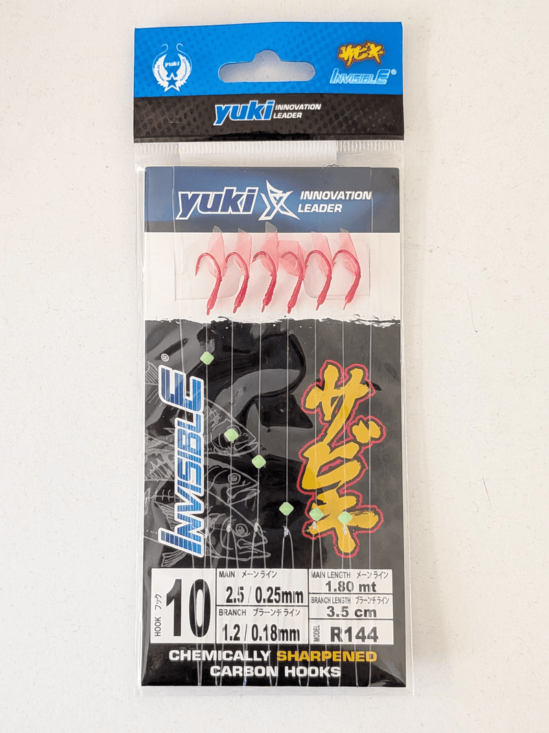 Montagem Sabiki Yuki R144 6 Anzóis n.º 10 - Barracuda Pesca