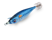 Isca artificial DTD Real Fish Ballistic 3D cor Mackerel Cavala para pesca de lulas eging