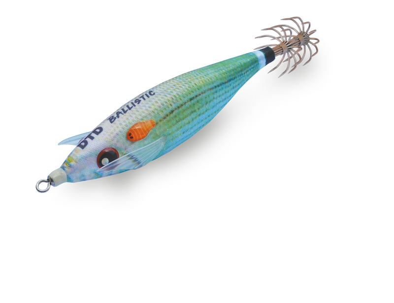 Isca artificial DTD Real Fish Ballistic 3D cor Oblada Melanura para pesca de lulas eging