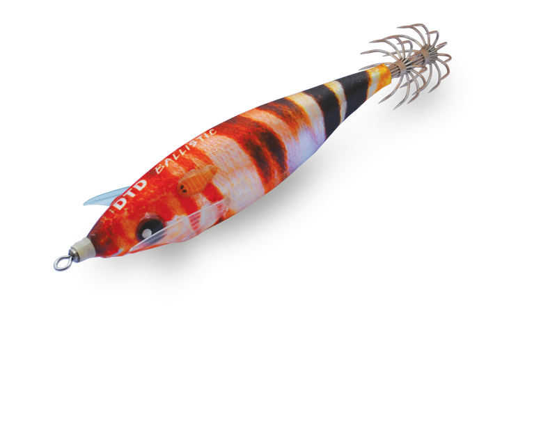Isca artificial DTD Real Fish Ballistic 3D cor Painted Comber Serrano para pesca de lulas eging