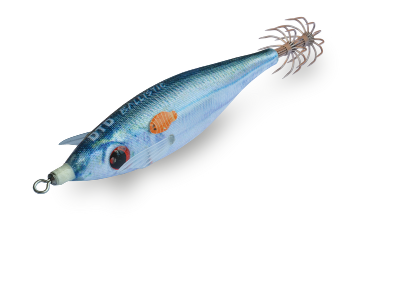 Isca artificial DTD Real Fish Ballistic 3D cor Smelt Peixe-rei para pesca de lulas eging