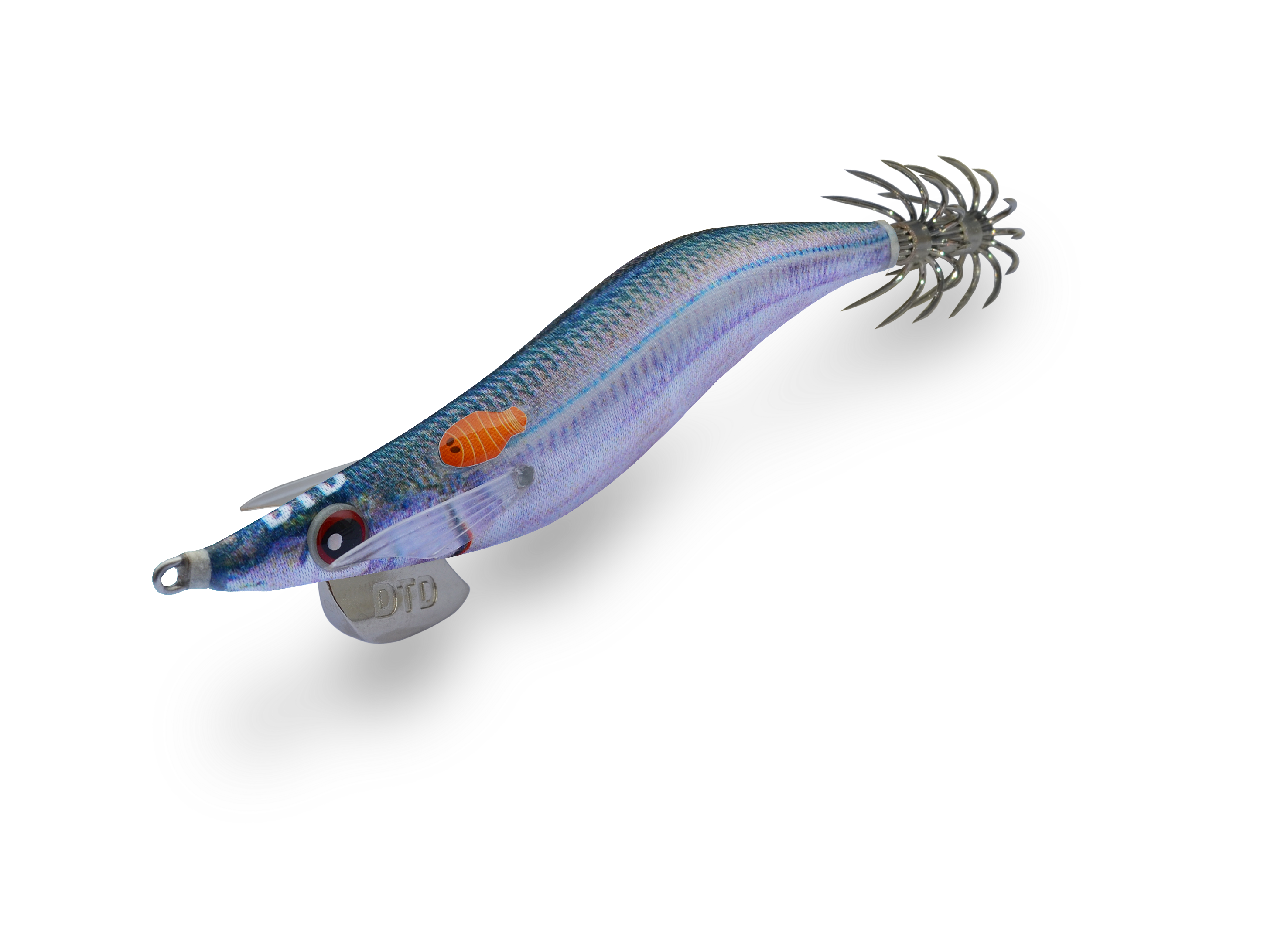 Isca egi DTD Real Fish EGI 2.5 imitação Smelt eperlano prateado parasita realista EFTTEX 2015