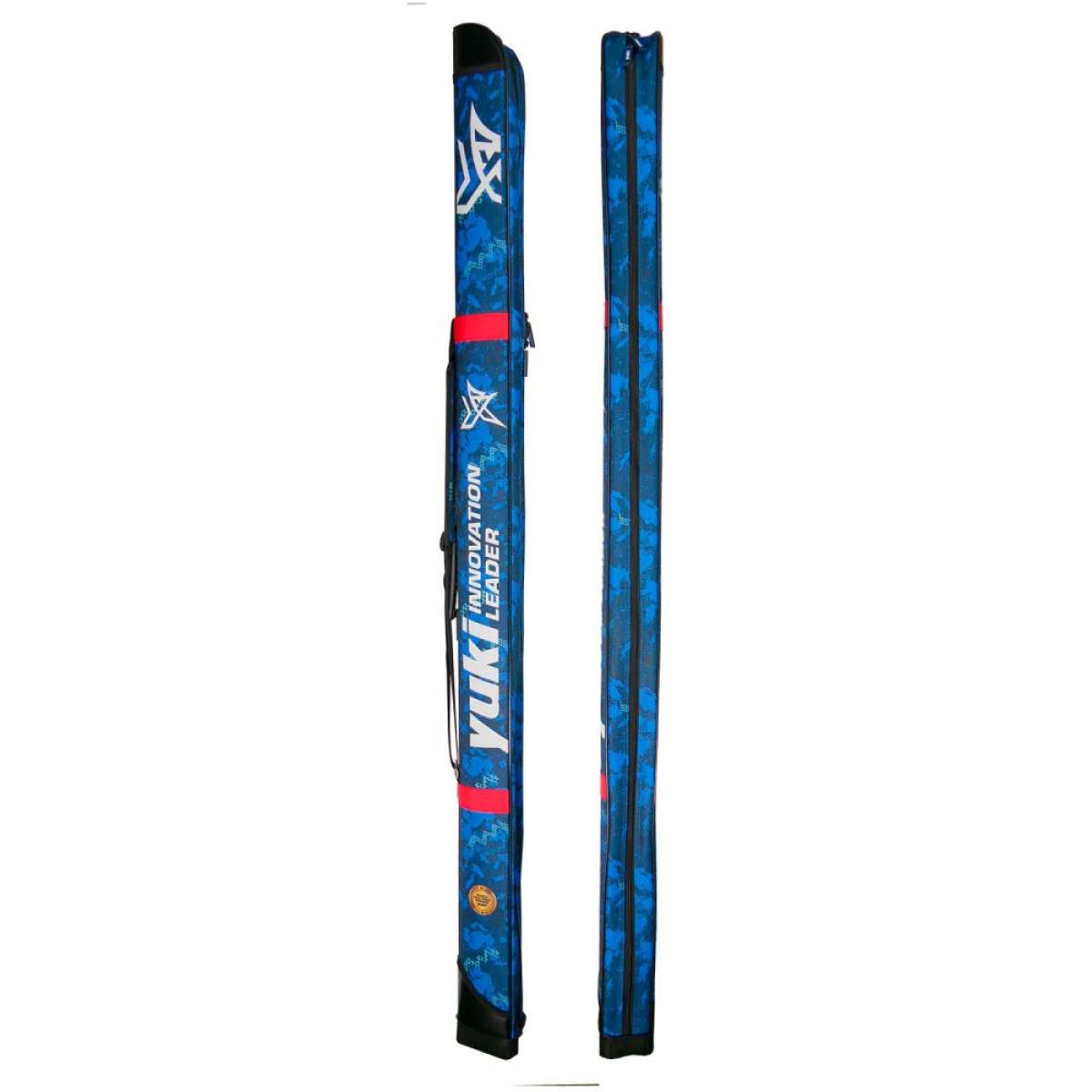 Bolsa canas Yuki Exy Surf 162x10cm camuflado azul zíper qualidade surfcasting
Yuki Exy Surf pormenor alça ombro ajustável acolchoada transporte confortável
Bolsa Yuki Exy Surf 162cm proteção canas 2-3 secções match bolonhesa feeder
Yuki Exy Surf design camuflado azul faixas vermelhas logo Innovation Leader
