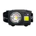 Yuki Royal USB Headlamp - Lanterna frontal 350 lumens com LED CREE e COB lateral amarelo