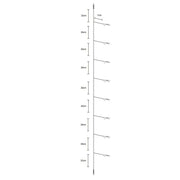 Sabiki Rig Yuki Invisible - Montagem completa com 8 anzóis espaçados 25cm em monofilamento invisível de 2 metros