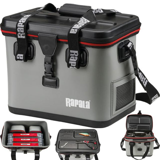 Saco Impermeável Rapala Hydro Premium Tackle Bag – 40 × 26 × 30 cm - Barracuda Pesca