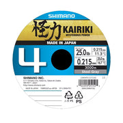 Shimano Kairiki 4X, fotografia genérica da cor Steel Gray - 0,280 mm - 3000 m