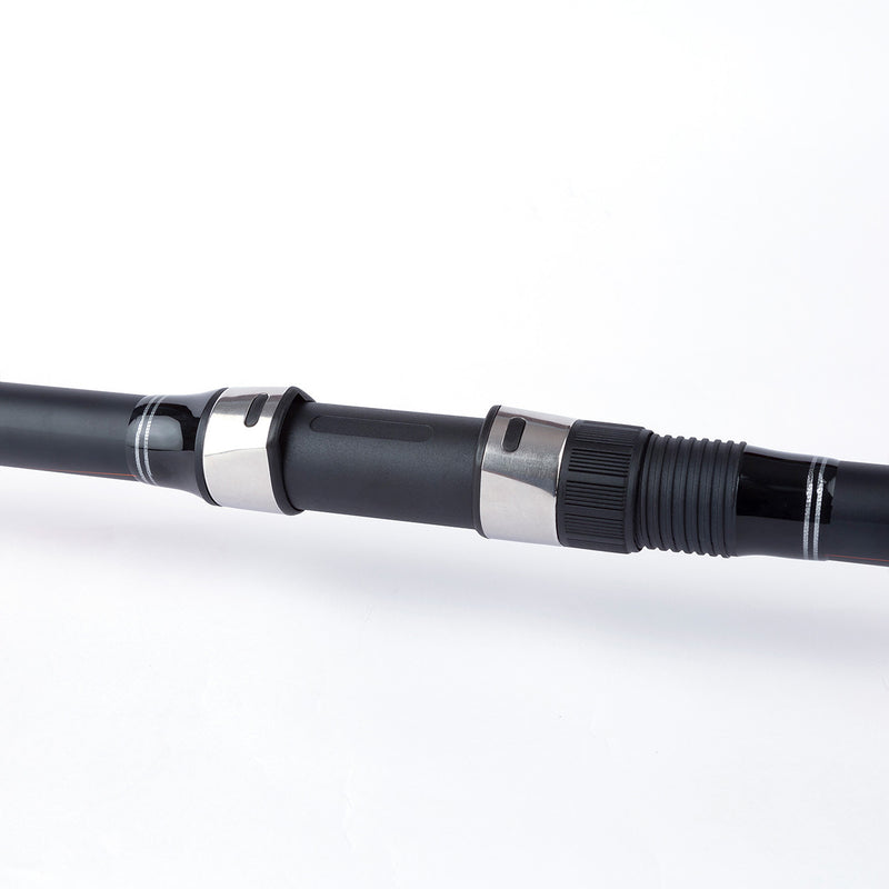 Cana Shimano Sonora AX Surf Tele 4.20m — detalhe porta-carretos Shimano DPS e união de secções
