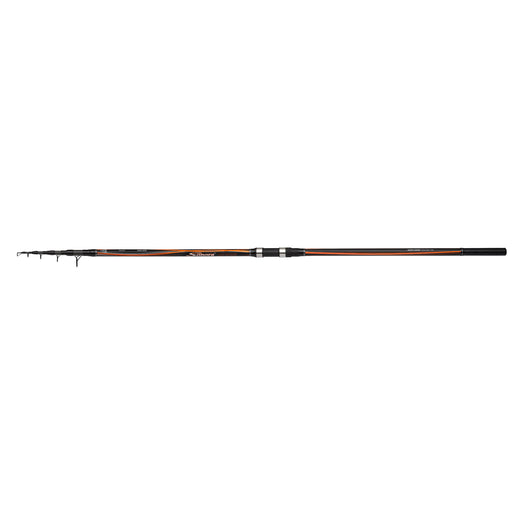 Cana Shimano Sonora AX Surf Tele 4.20m — extensão completa laranja e preto