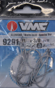 Saqueta VMC 9291 PS 3/0 com 10 anzóis; embalagem ilustrativa