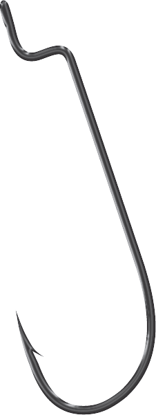 Yuki BX70 - Anzol Worm Black Nickel Reto - Barracuda Pesca