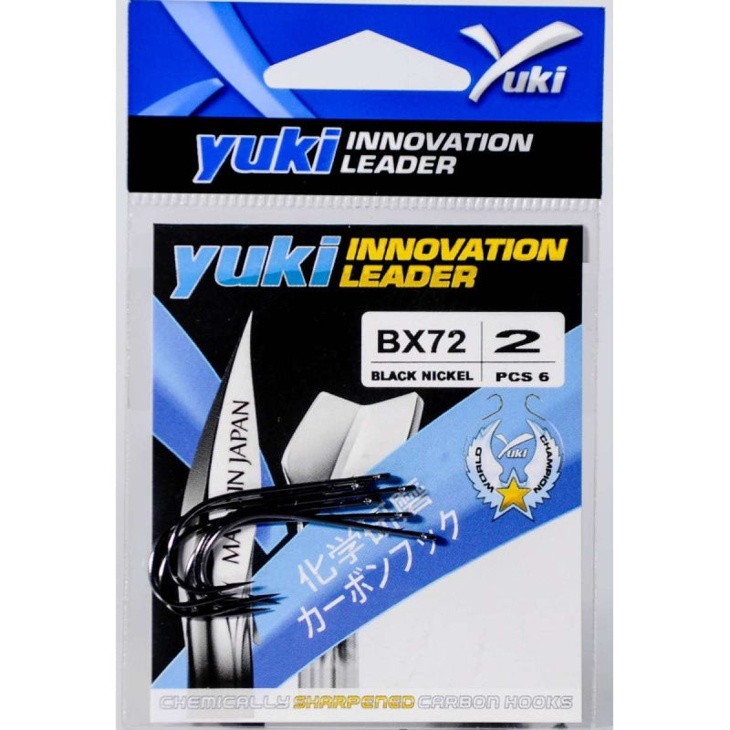 Yuki BX72 - Anzol Aberdeen Black Nickel com Barbelas - Barracuda Pesca
