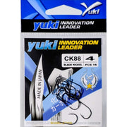 Yuki CK88 - Anzol Chinu Black Nickel Sem Argola Torcido - Barracuda Pesca