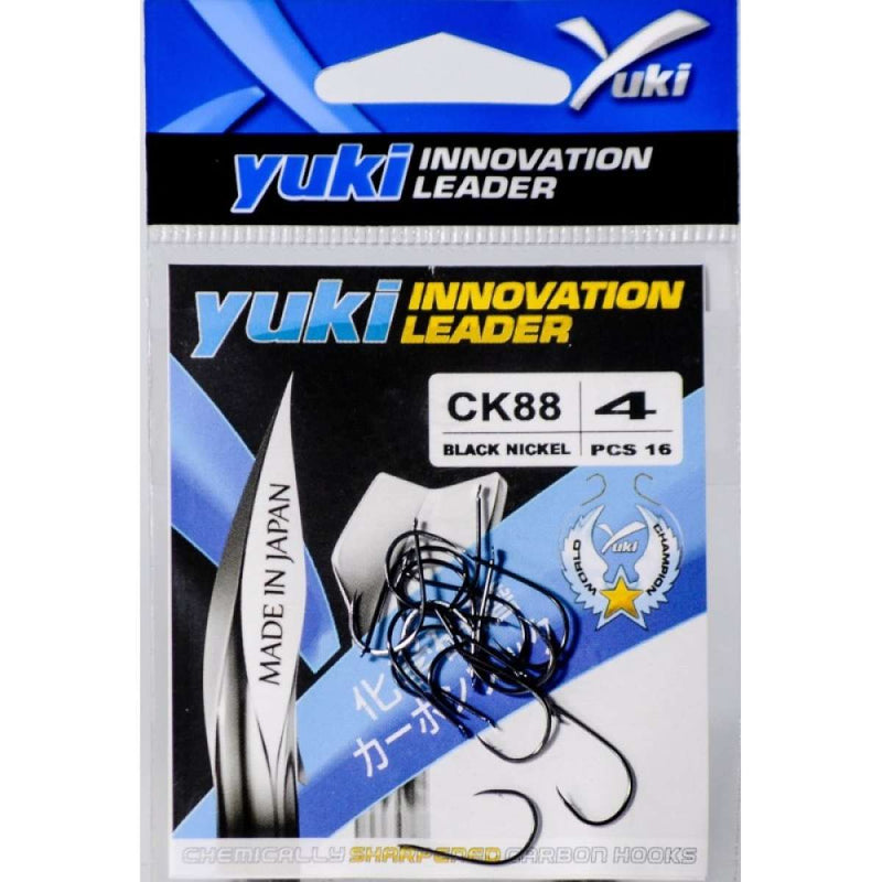 Yuki CK88 - Anzol Chinu Black Nickel Sem Argola Torcido - Barracuda Pesca