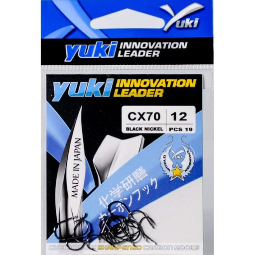 Yuki CX70 - Anzol Chinu Black Nickel Wide Gape - Barracuda Pesca
