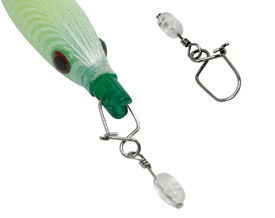 Yuki Quick Lock Snaps with Rolling Swivel EYSQ-B Mosquetão com Destorcedor para Lulas - Barracuda Pesca